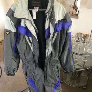 Vintage Descente Full body insulated ski suit